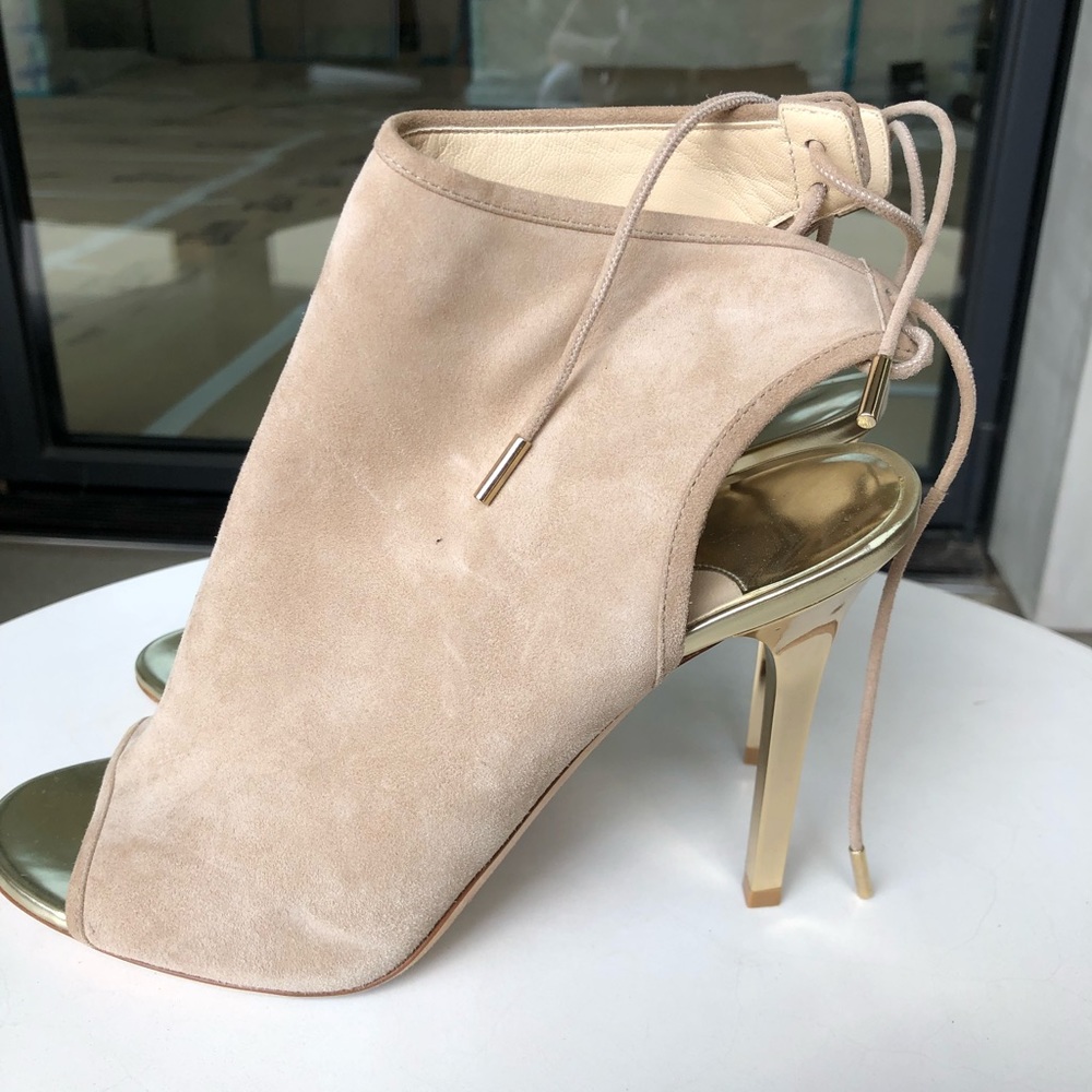 Jimmy Choo suede heeled booties